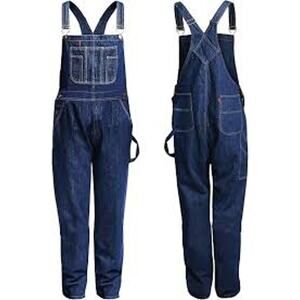 NEW BABAJEE MEN'S DENIM BIB OVERALLS SIZES 34 & 40